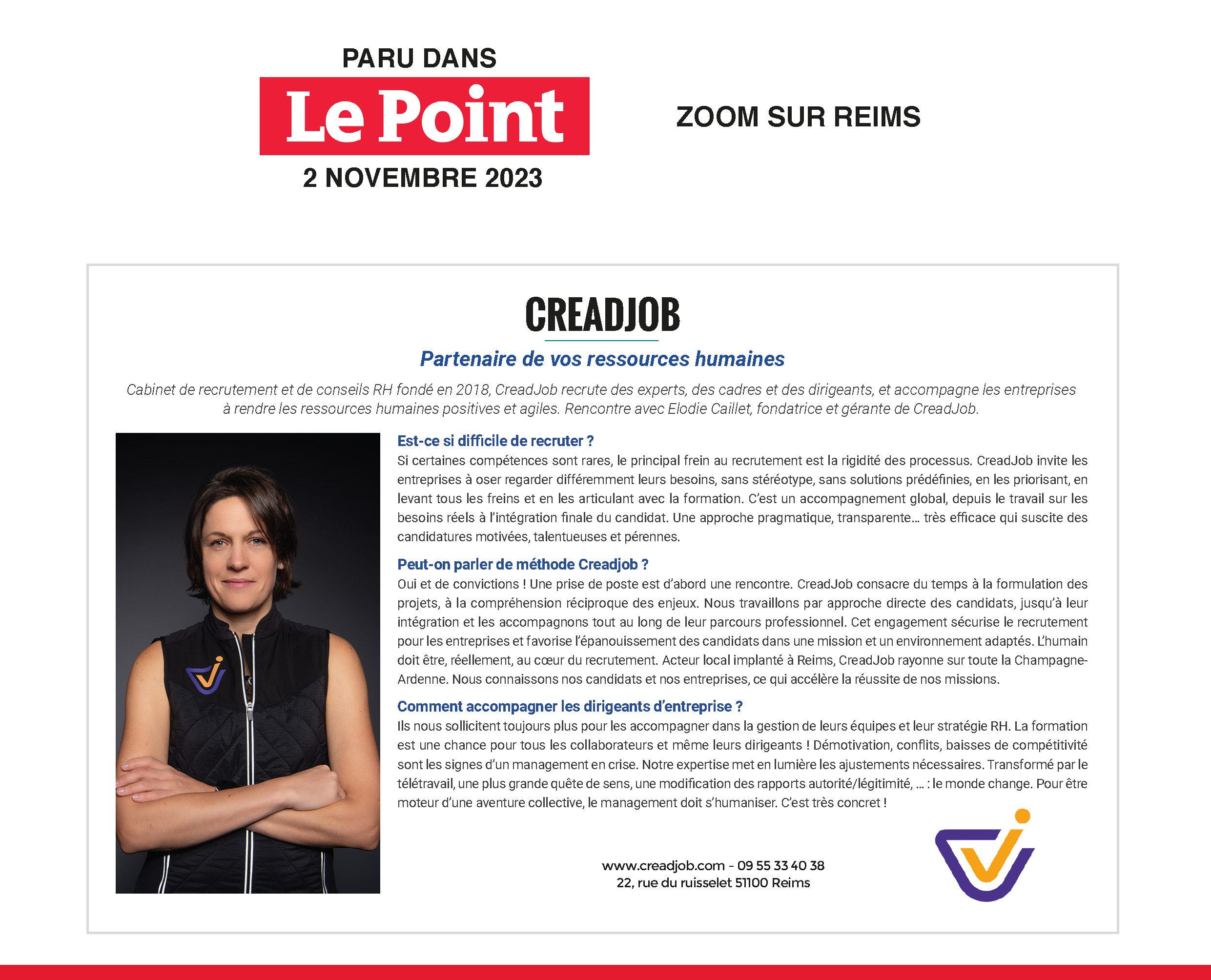 Creadjob le point